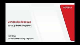 Backup from Snapshots with Veritas NetBackup [upl. by Maddeu959]