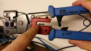 How to Fix an Ethernet Cable Proper TerminationCrimp of RJ45 Connector on Cat55e6 [upl. by Lief416]