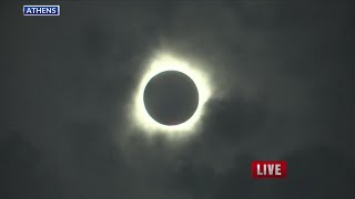 Moments of Totality 2024 Solar Eclipse in East Texas [upl. by Llenrahc868]