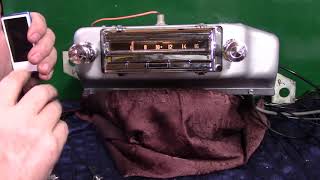 1955 Cadillac original AM Wonder Bar radio [upl. by Ebony]