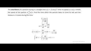 Application of Calculus  Kinematics [upl. by Azenav909]