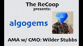 ALGOGEMS AMA w CMO Wilder Stubbs Algorand NFTs  Kinn DAO  ALGO [upl. by Tharp]