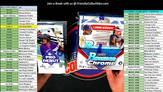 2024 Bowman Chrome Baseball WHEEL SPINS [upl. by Nerraw338]