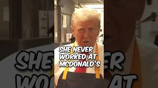 Trump Cooking Fries at McDonalds and KAMALA Never Did trump harris shorts [upl. by Initirb690]