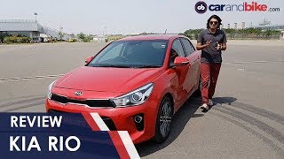 Kia Rio Hatchback Driven In India  NDTV carandbike [upl. by Euqinobe770]