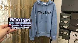 CELINE COTTON FLEECE LOOSE HOODIE from BOOTSFY [upl. by Parette]