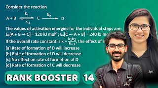 Rank Booster by J Chemistry  Chemical Kinetics  Temperature dependence of the rate of a reaction [upl. by Jessica]