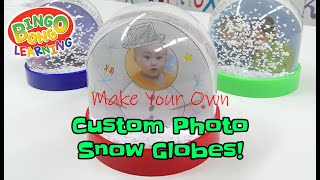 Custom Photo Snow Globes BINGOBONGO [upl. by Socha96]