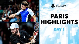 Tsitsipas Faces Carballes Baena Paul amp Mannarino Clash  Paris 2024 Day 1 Highlights [upl. by Myo]