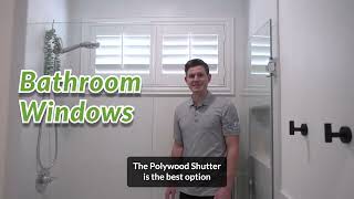 Shutters are the Best Window Treatments for Bathrooms [upl. by Aikas]