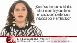 Alimentación e hipertensión arterial en el embarazo  Lic Lucía Molina [upl. by Finah]