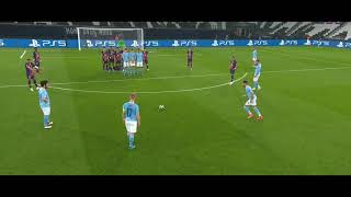 Riyad Mahrez Free kick Goal in UCL SemiFinal VS PSG [upl. by Annibo]