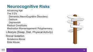 APS TARC Webinar What Every APS Worker Needs to Know about DementiaNeurocognitive Disorders [upl. by Ahsinej]