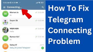 How to Fix Telegram Connecting Problem  Telegram Connecting Problem Solve [upl. by Yramanna]