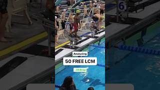 Swimmer Analyzing  50 Freestyle Sprint [upl. by Atalaya512]