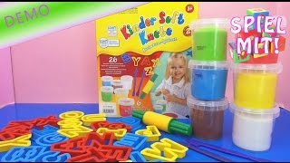 ABC Knete Kneten mit Kindern  Das Alphabet lernen mit Knete für Kinder Demo  deutsch learn abc [upl. by Nevlin]