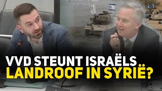 Stephan van Baarle DENK VVD blind voor Israëlische landroof en zionistische expansie in Syrië [upl. by Kenison]