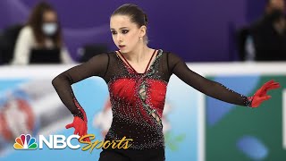 15yearold Kamila Valieva sets TWO world records in stunning free skate  NBC Sports [upl. by Kidder591]