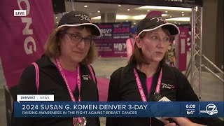 The 2024 Susan G Komen walk against cancer begins in Denver today [upl. by Akierdna975]