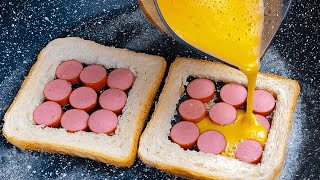 Schneller Toast mit Füllung in 5 Minuten – Das perfekte Frühstück [upl. by Redvers662]