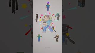 Minecraft Line Matching Challenge shorts viral iamsteve art [upl. by Flynn]