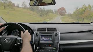 Toyota Camry Hybrid 2015 driving ASMR video 4k [upl. by Delores]