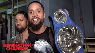 The Usos on rising from the ashes at WWE Elimination Chamber WWE Exclusive Feb 17 2019 [upl. by Eneryt]