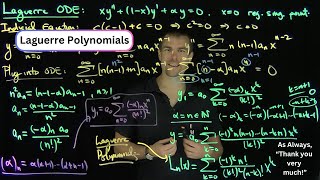 The Laguerre Differential Equation and Laguerre Polynomials [upl. by Ecenaj]