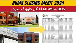 NUMS 2024 Closing Cutoff Merit  Safe Zone  Your Admission Chance  nums [upl. by Klusek]