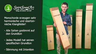 Monochord  Instrument und Anwendung  SpiritSoundArt  kompakte Einführung [upl. by Ordway]