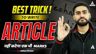 Article Writing  Article Writing Format  Best Trick To Write Article  By Aditya Bhaiya [upl. by Taylor371]