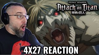 ATTACK ON TITAN 4X27 REACTION Retrospective Shingeki No Kyojin [upl. by Eldrida]