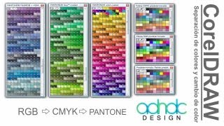 CorelDRAW Separación de colores CMYKRGB a PANTONE y viceversa ADNDC adanjp [upl. by Nnave819]