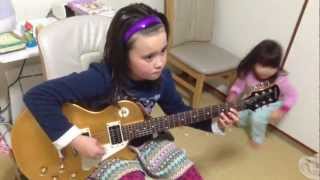 ロックスミスーAudrey Plays Guitar  OutshinedSoundgarden 105K ROCKSMITH [upl. by Eyde]