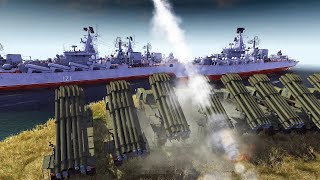 Ukraine 9К58 SMERCH Missiles destroys Russian warship [upl. by Leitao]