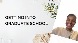 Getting into Graduate School Part 3 Starting your application [upl. by Cirri]