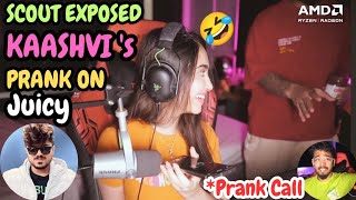 Scout Exposed Kaashvis Prank On Juicy🤣  Funniest Prank 🤣 scout scoutop kaashvi [upl. by Amikan712]