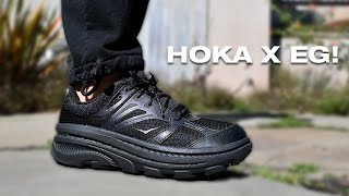 Engineered Garments X Hoka One One Bondi B  Review amp History  One of the Comfiest Shoes Out There [upl. by Zebedee]