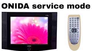 ONIDA crt tv service mode code  onida crt tv service menu [upl. by Esirehc]