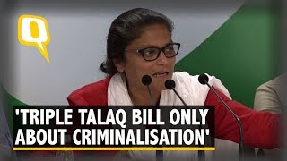 Triple Talaq Bill of Modi Govt is Only About Criminalisation Sushmita Dev  The Quint [upl. by Nole]