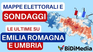 Emilia Romagna e Umbria  sondaggi mappe e ultime prima del voto [upl. by Halyak180]