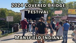 2024 Covered Bridge Festival  Mansfield Indiana [upl. by Naggem900]