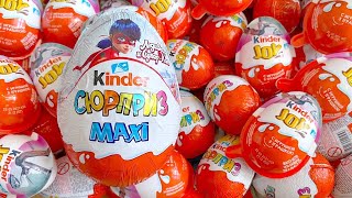 New 690000 Yummy Kinder Joy Chocolate Kinder Surprise Opening ASMR Lollipops Some Lots of Candies [upl. by Tomkiel]