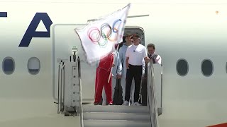 After Olympic flag arrives 2028 Games fever begins in LA  REUTERS [upl. by Hogg488]