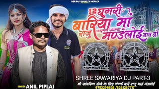 SHREE SAWARIYA DJ PART3  12 घूगरी बारिया मा 16 घूगरी सोलिया मा  Anil Piplaj Timli Songs 2024 [upl. by Quillon]