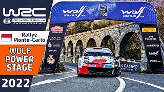 WRC WOLF Power Stage HIGHLIGHTS and RESULTS  WRC Rallye MonteCarlo 2022 [upl. by Leicam782]