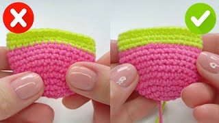 👍 Best Way To Change Yarn When Crocheting Amigurumi [upl. by Nylkoorb]