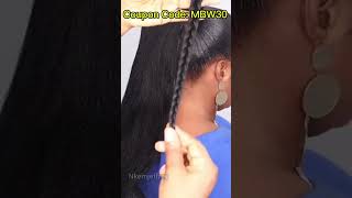 😍Stunning｜Braided Ponytail Tutorial On Short Natural Hair｜Beginner Friendly Hairstyle mybraidedwig [upl. by Sheilah]