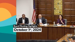 Board of Education Meeting Highlights  October 1 2024 [upl. by Whang]