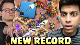 Synthe RECORD GIANT ARROW VALUE vs Sumit amp Papa MOGAMBO Clash of Clans [upl. by Nairehs13]